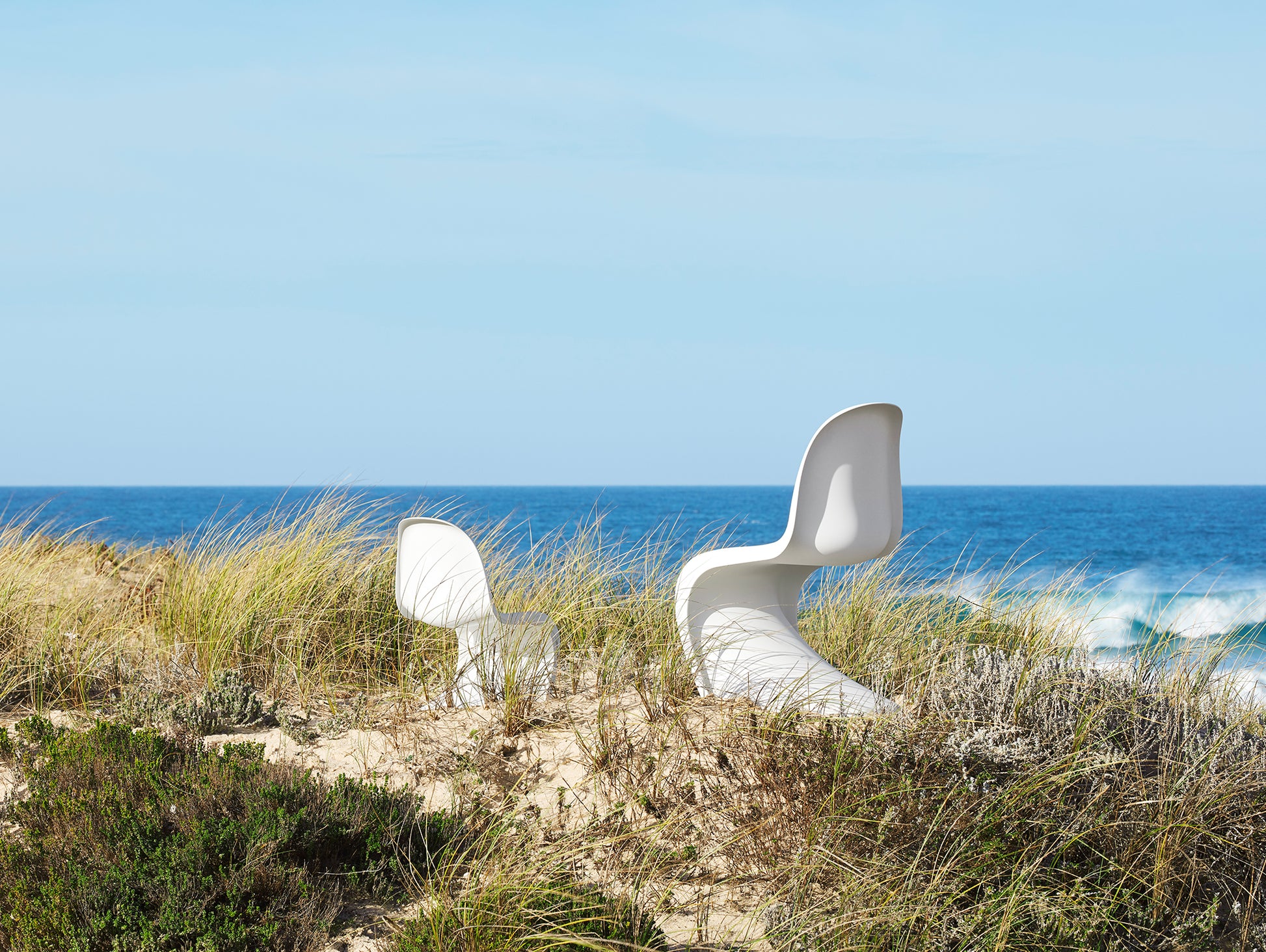 White Panton Chair by Vitra