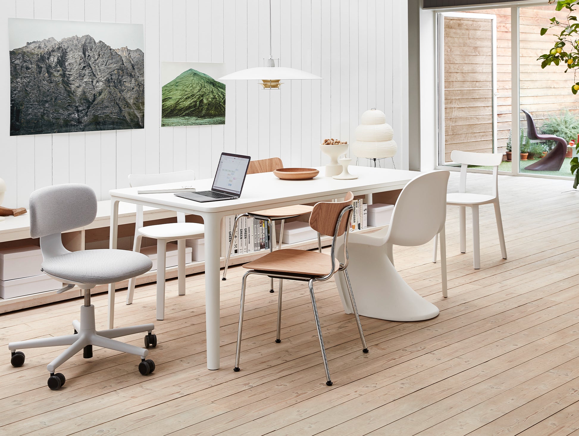 White Panton Chair by Vitra