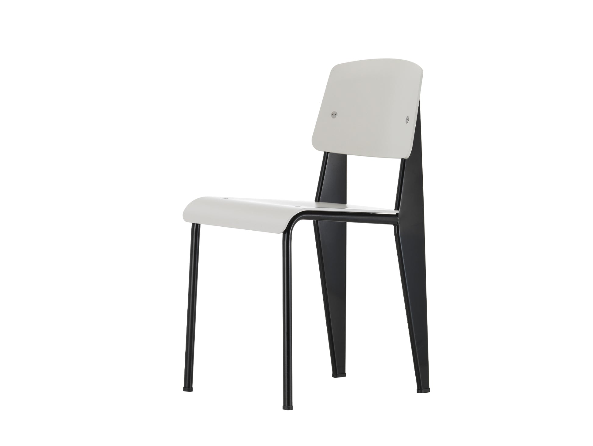 Standard SP Chair by Vitra - warm grey seat / deep black base