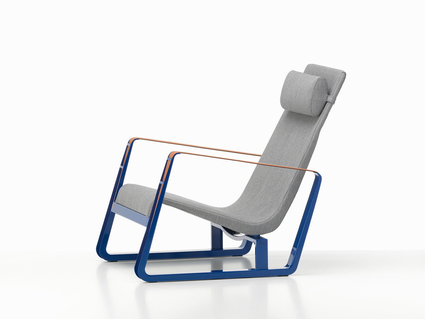 Cite Armchair by Vitra - Bleu Marcoule / Tress 10 Pebble Melange (F80)