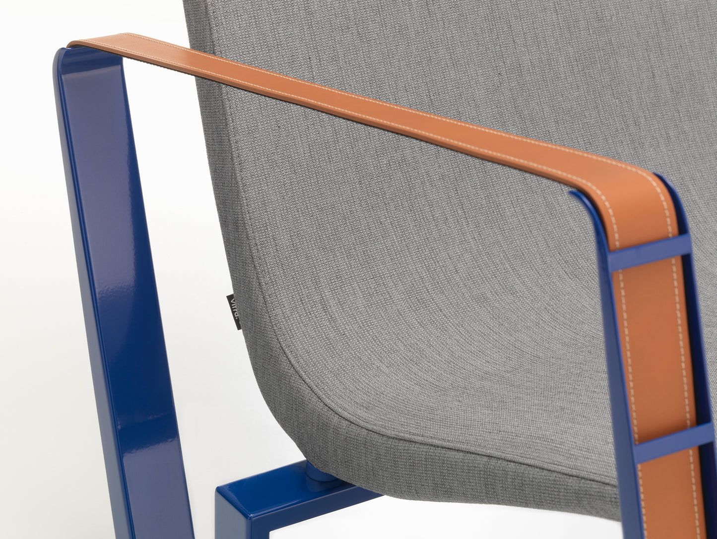 Cite Armchair by Vitra - Bleu Marcoule / Tress 10 Pebble Melange (F80)