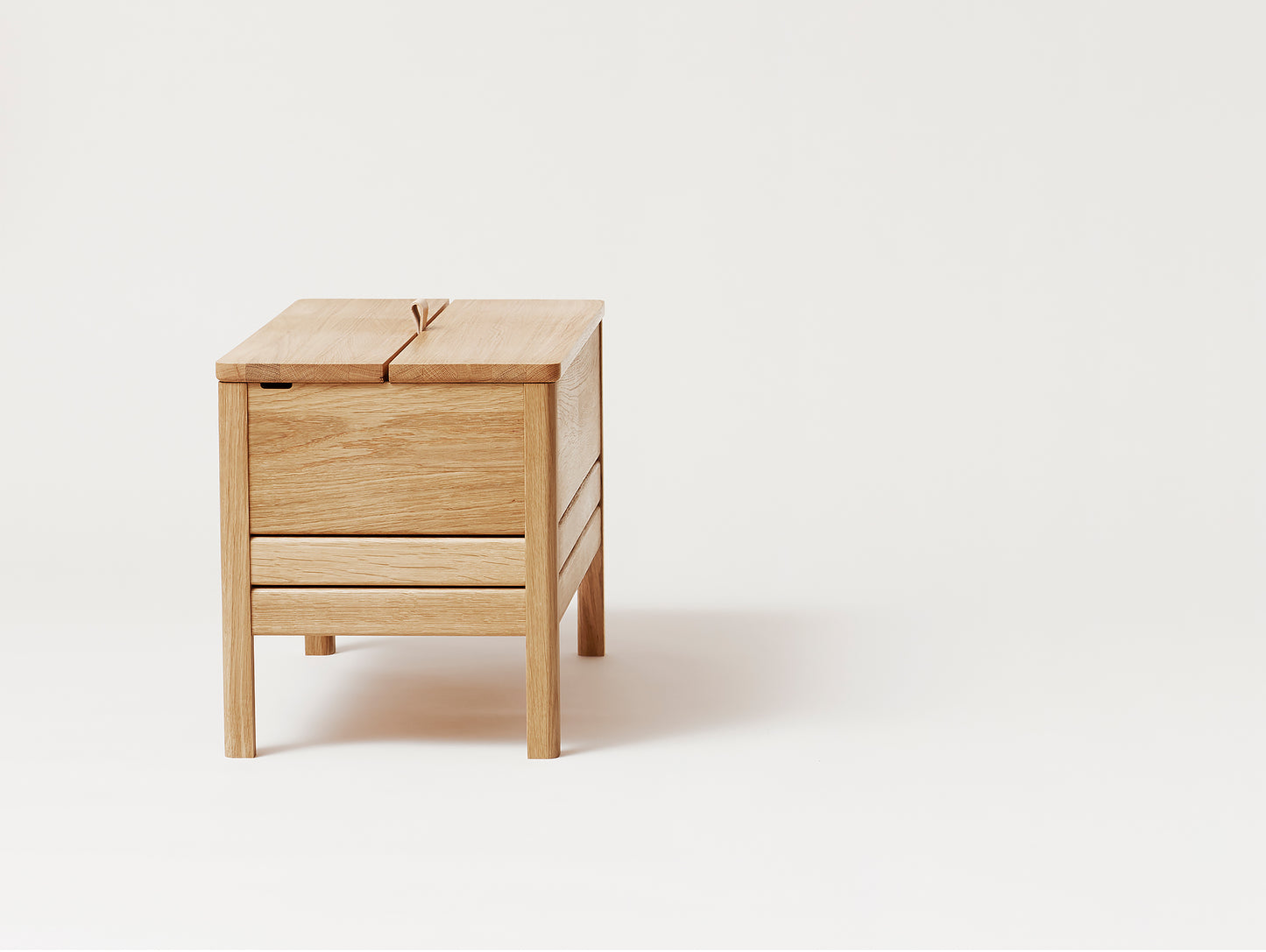 A Line Storage Bench - Oiled Oak - Form & Refine