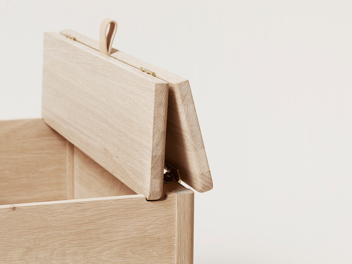 A Line Storage Bench - White Oiled Oak - Form & Refine