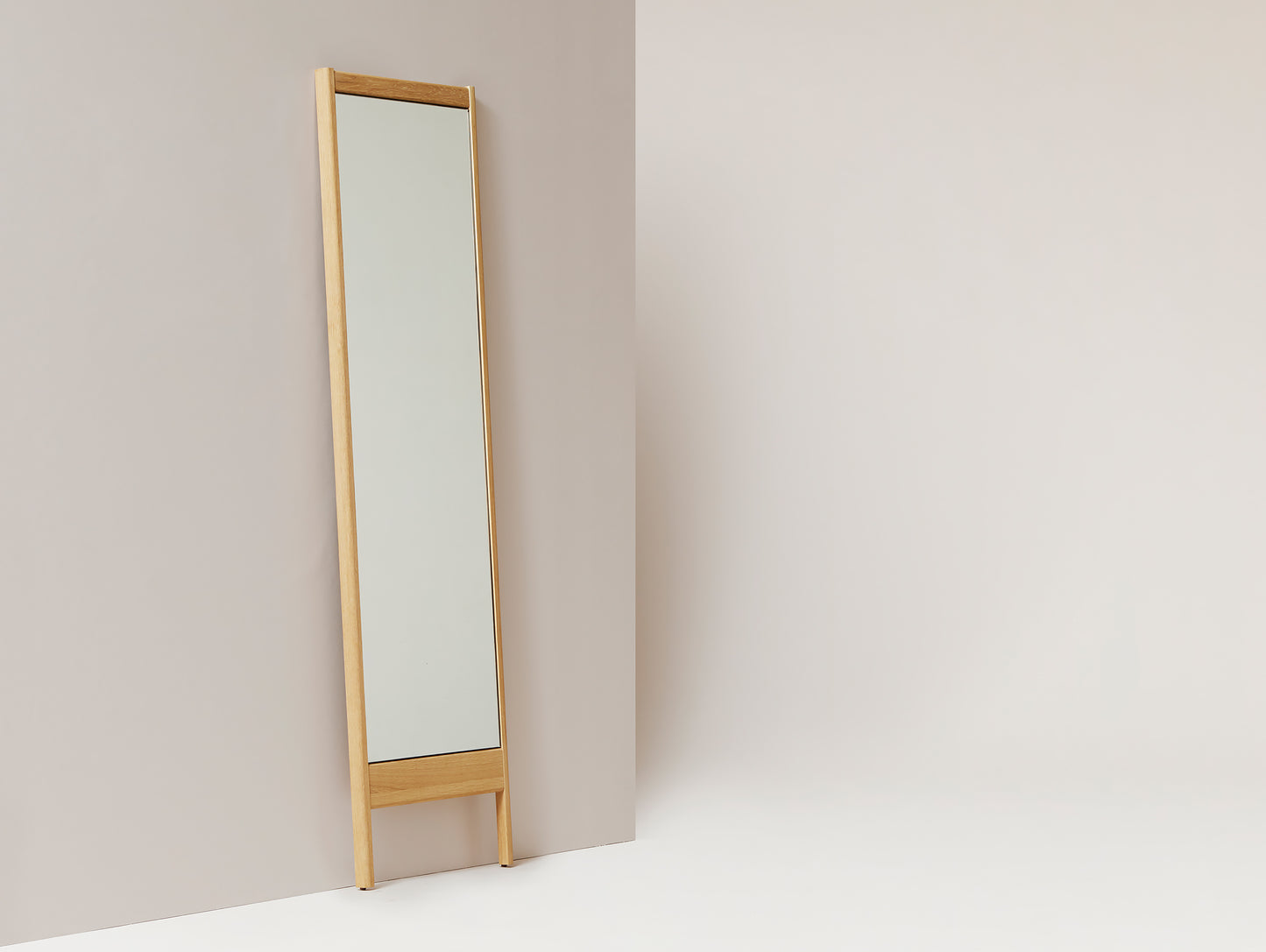 A Line Mirror by Form and Refine - Oiled Oak
