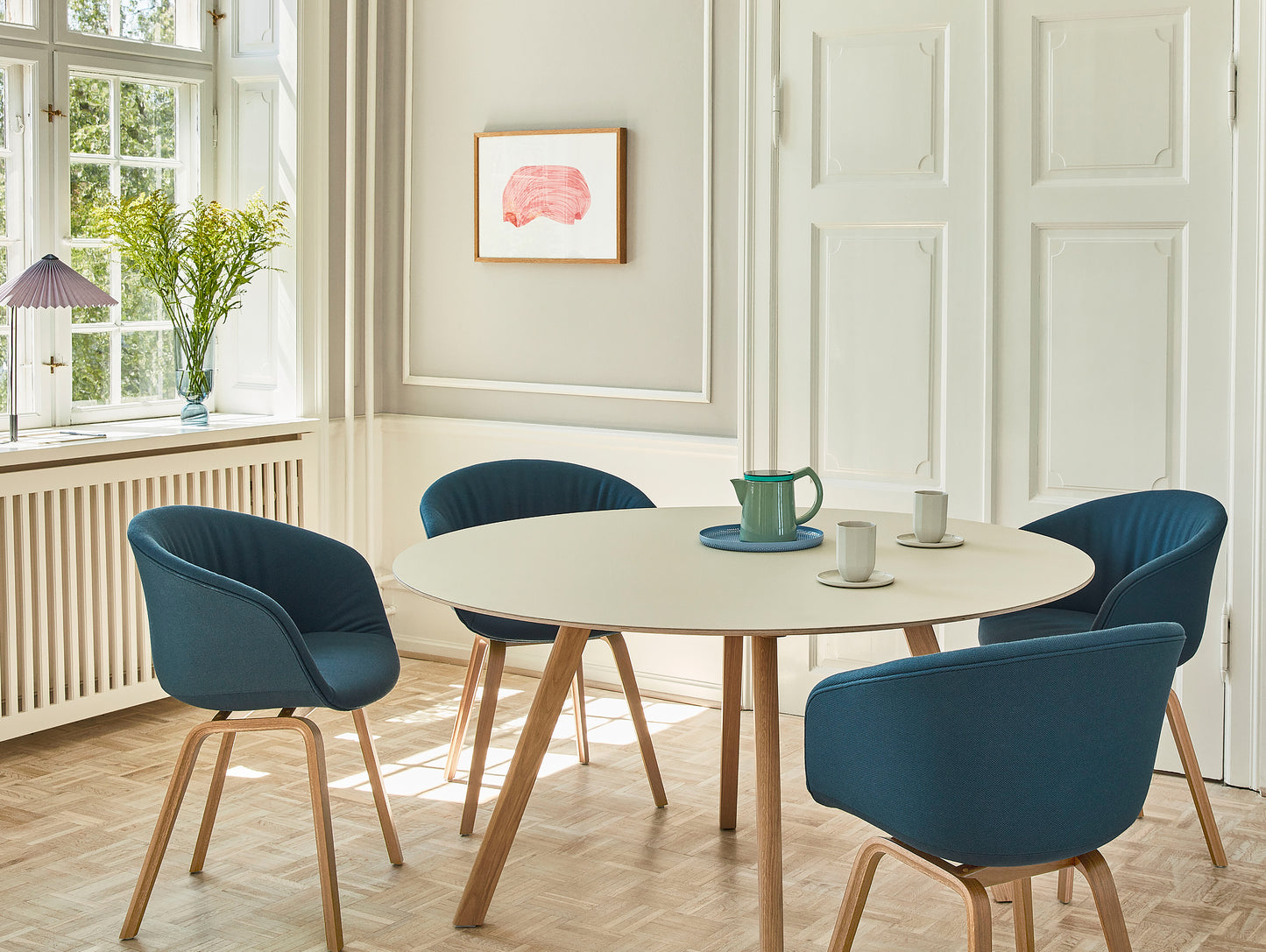 HAY AAC 23 Dining Chair - Steelcut 2 780 with Matt Lacquered Oak Base