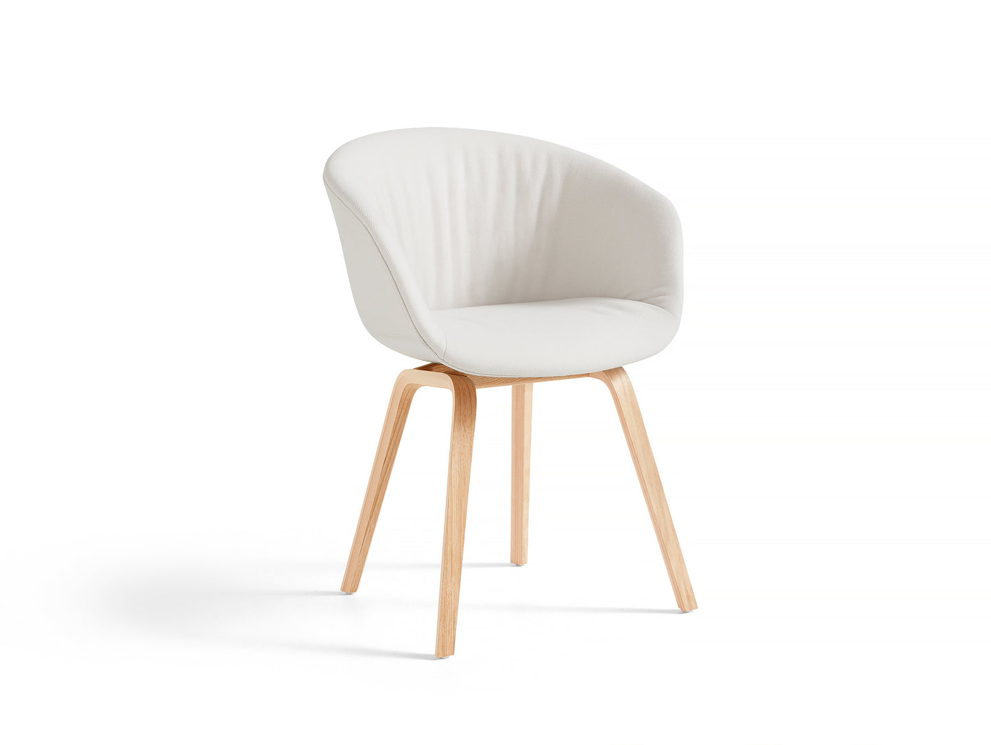 HAY AAC 23 Dining Chair - Steelcut 2 220 with Matt Lacquered Oak Base