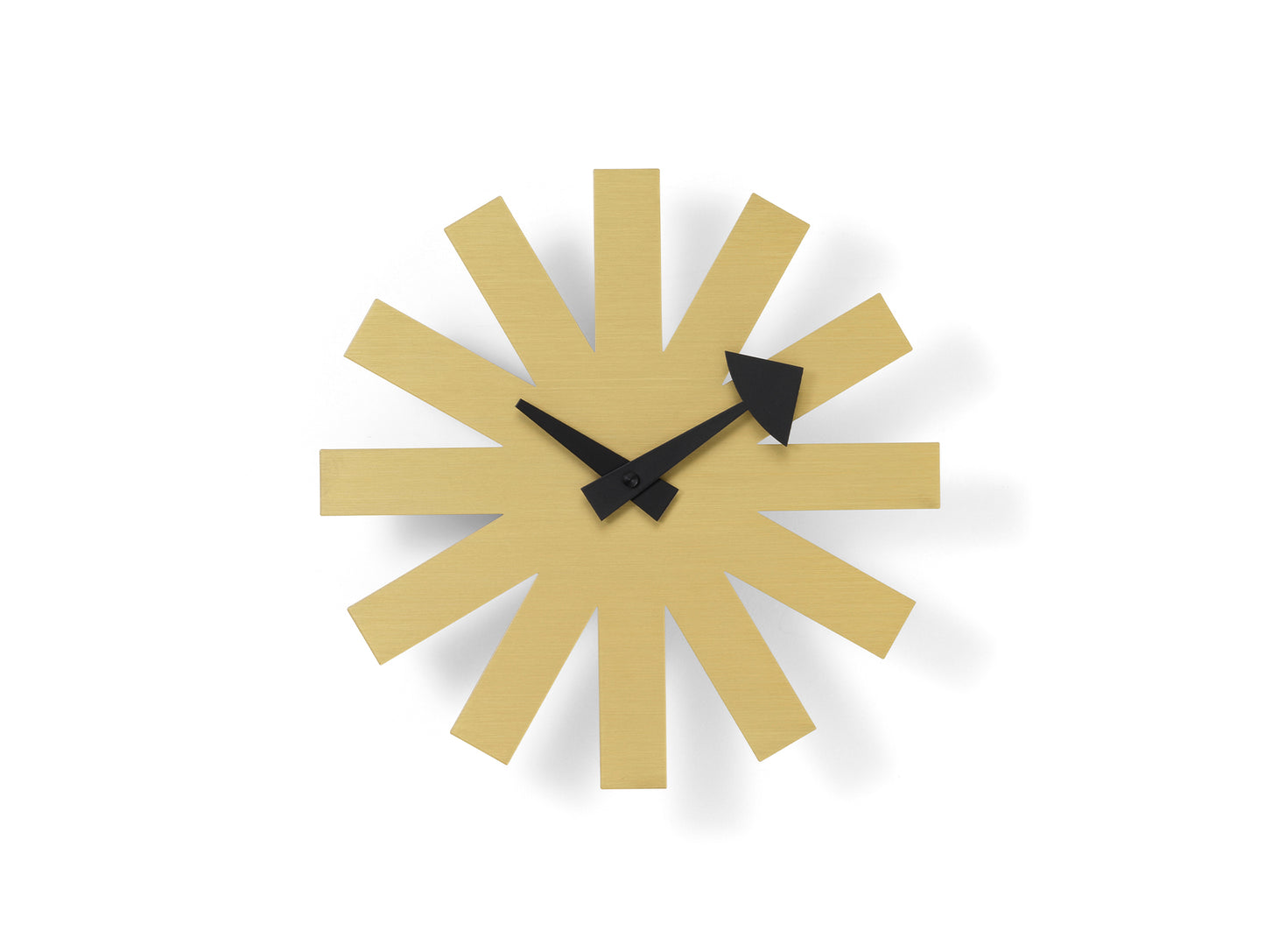 George Nelson Asterisk Wall Clock by Vitra - Brass