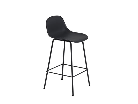 Fiber Barstool with Metal Base