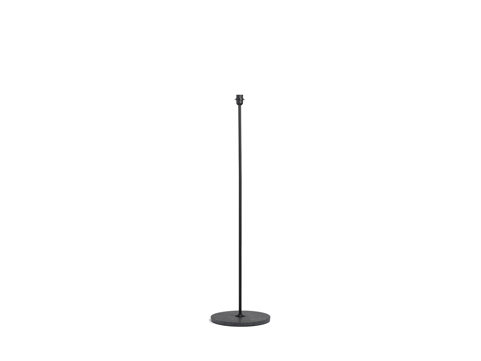 Common Floor Lamp by HAY - Soft Black Stem / Black Terrazzo Base