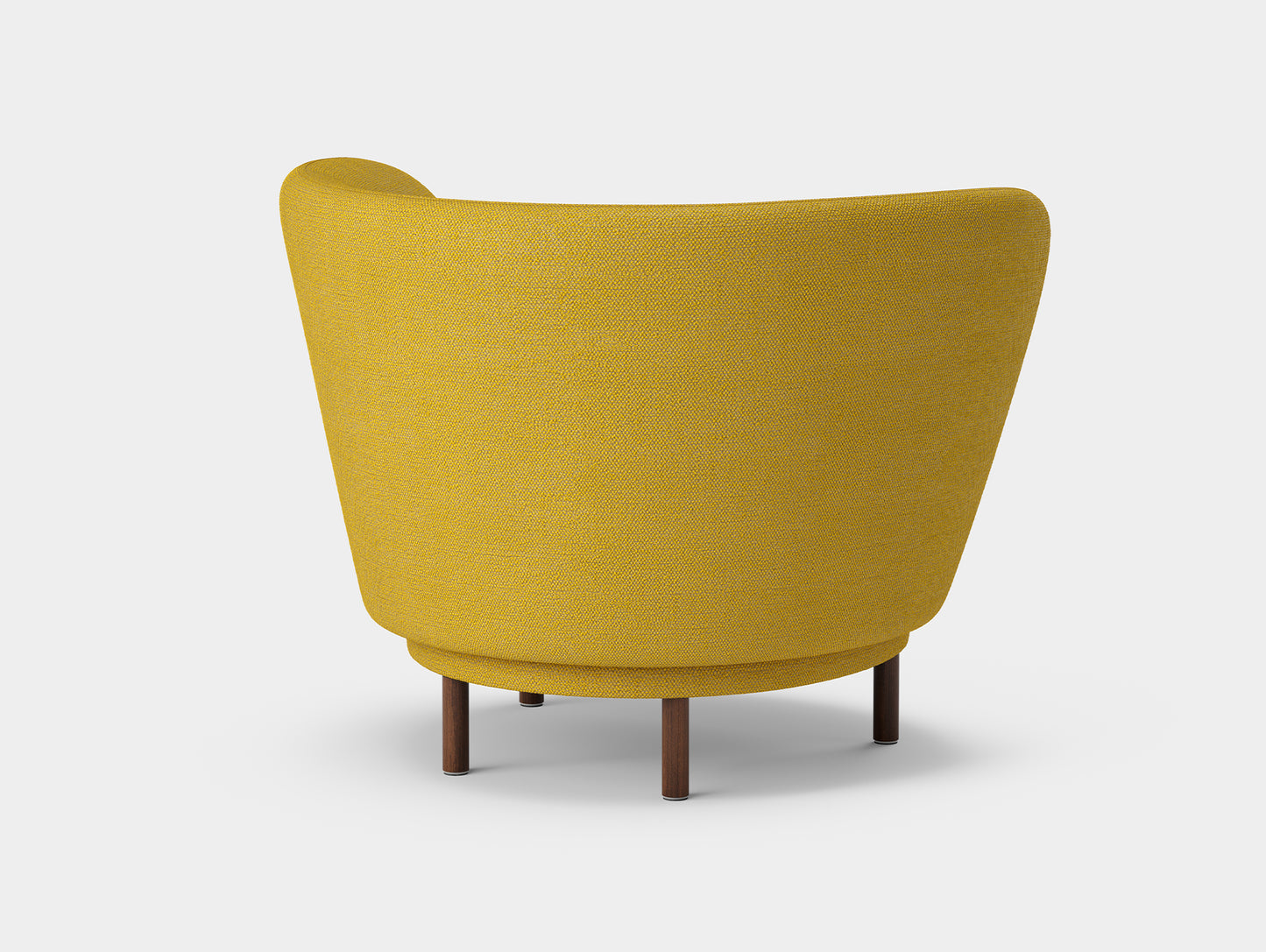 Dandy Armchair by Massproductions - Safire 017 / Walnut stained beech Oak