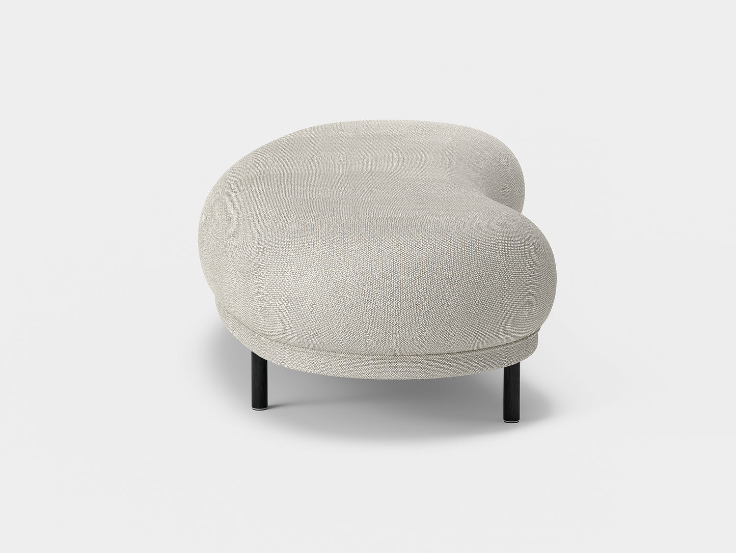 Dandy Ottoman by Massproductions - Safire 007 / Black Oak Base