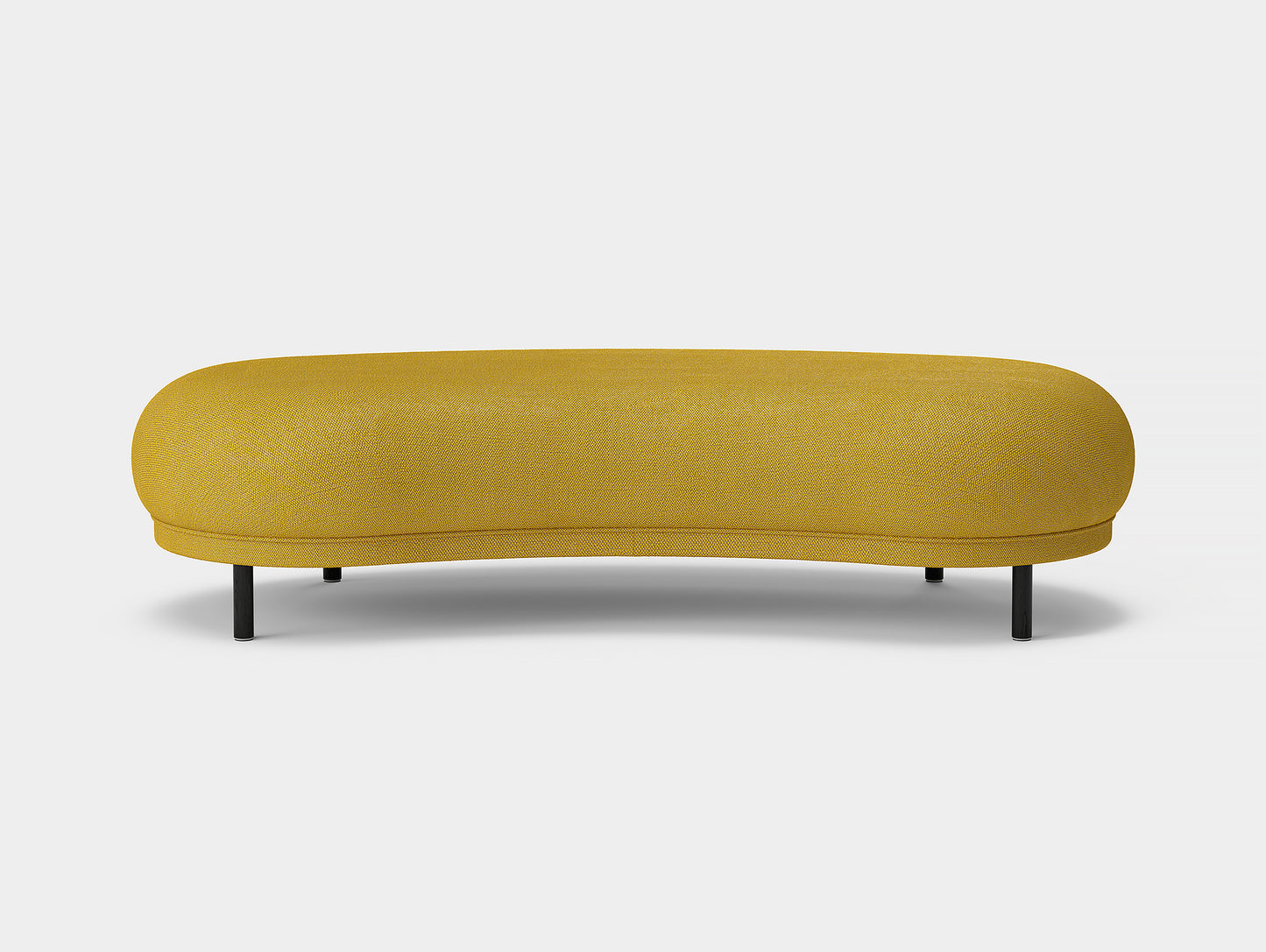 Dandy Ottoman by Massproductions - Safire 017 / Black Oak Base