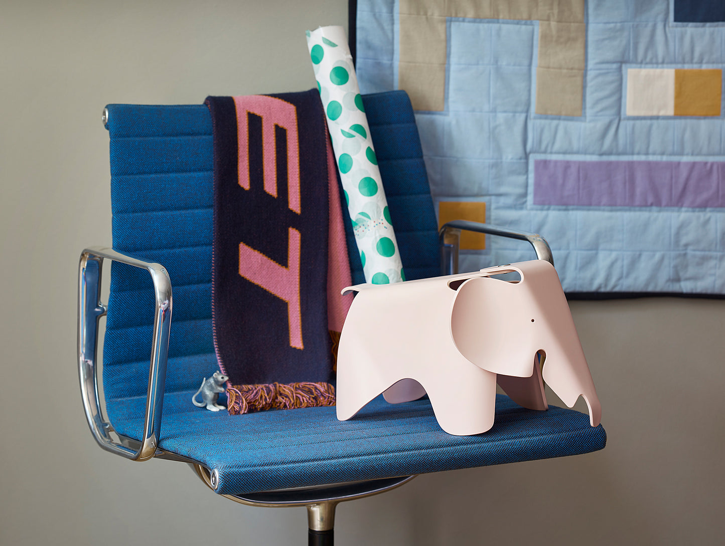 Pale Rose Eames Elephant by Vitra