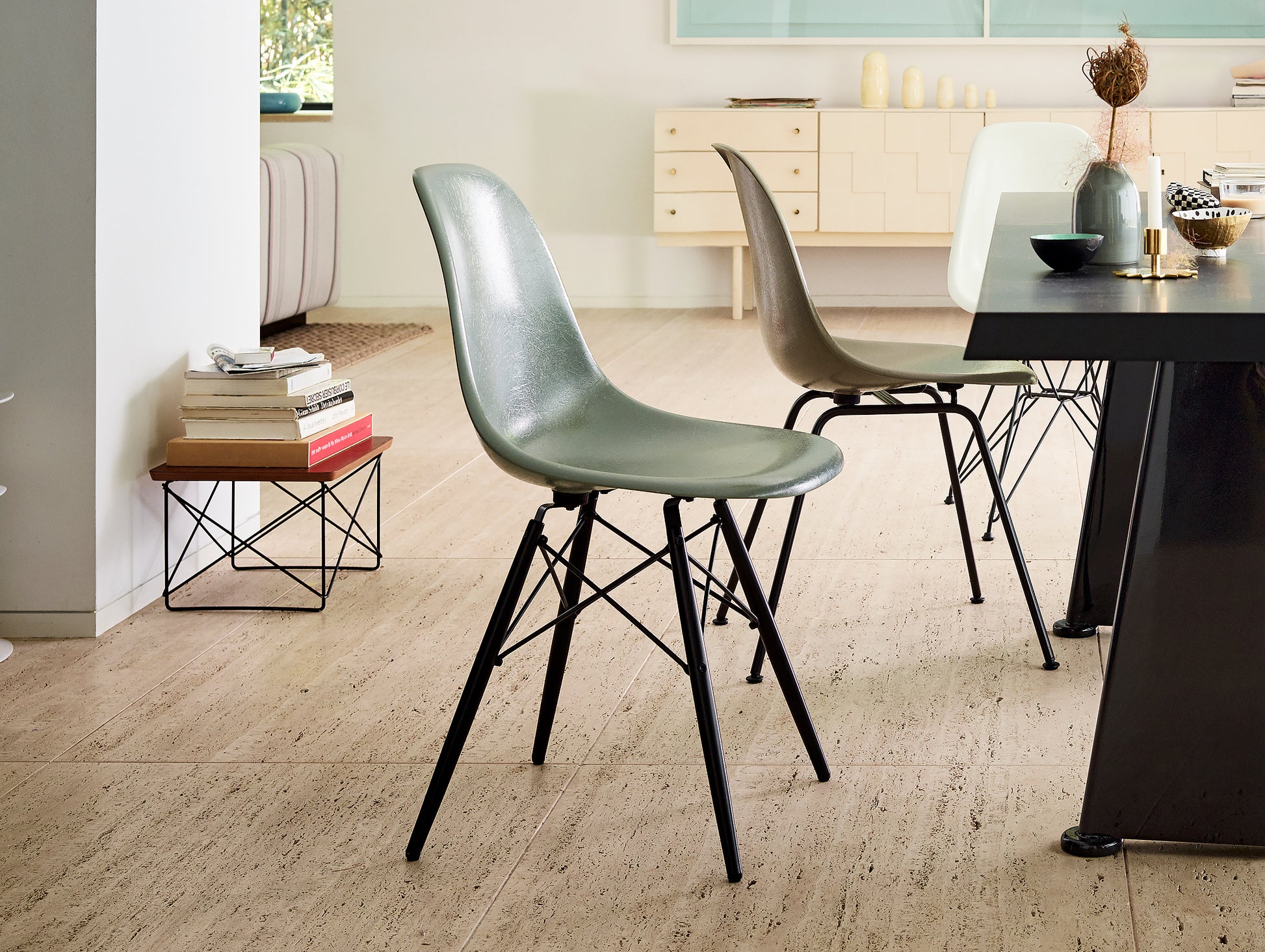 Eames Fiberglass Side Chairs