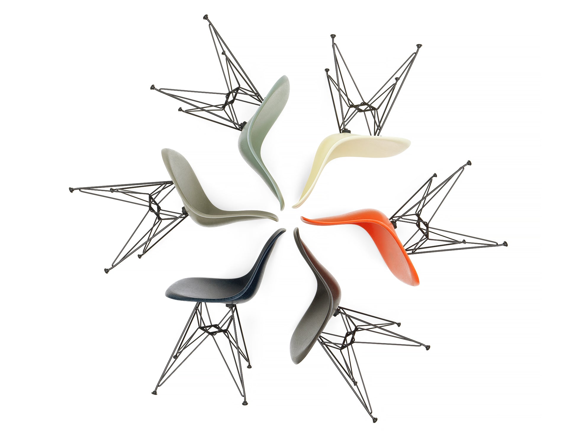 Eames Fiberglass Side Chairs