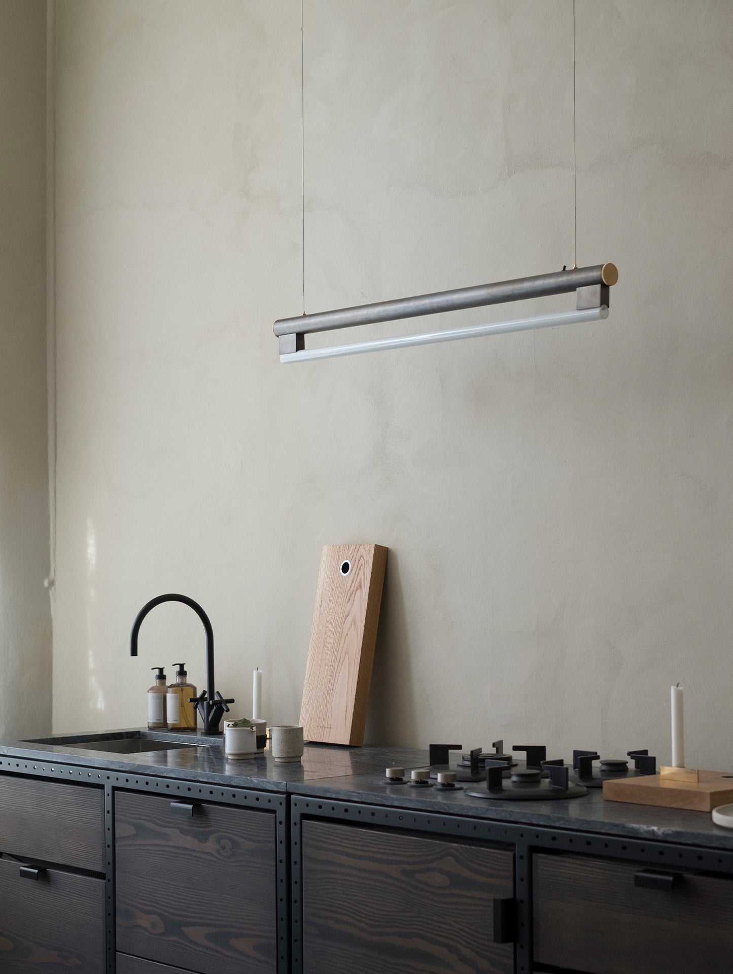 Eiffel Pendant Light by Frama - Waxed Raw Steel
