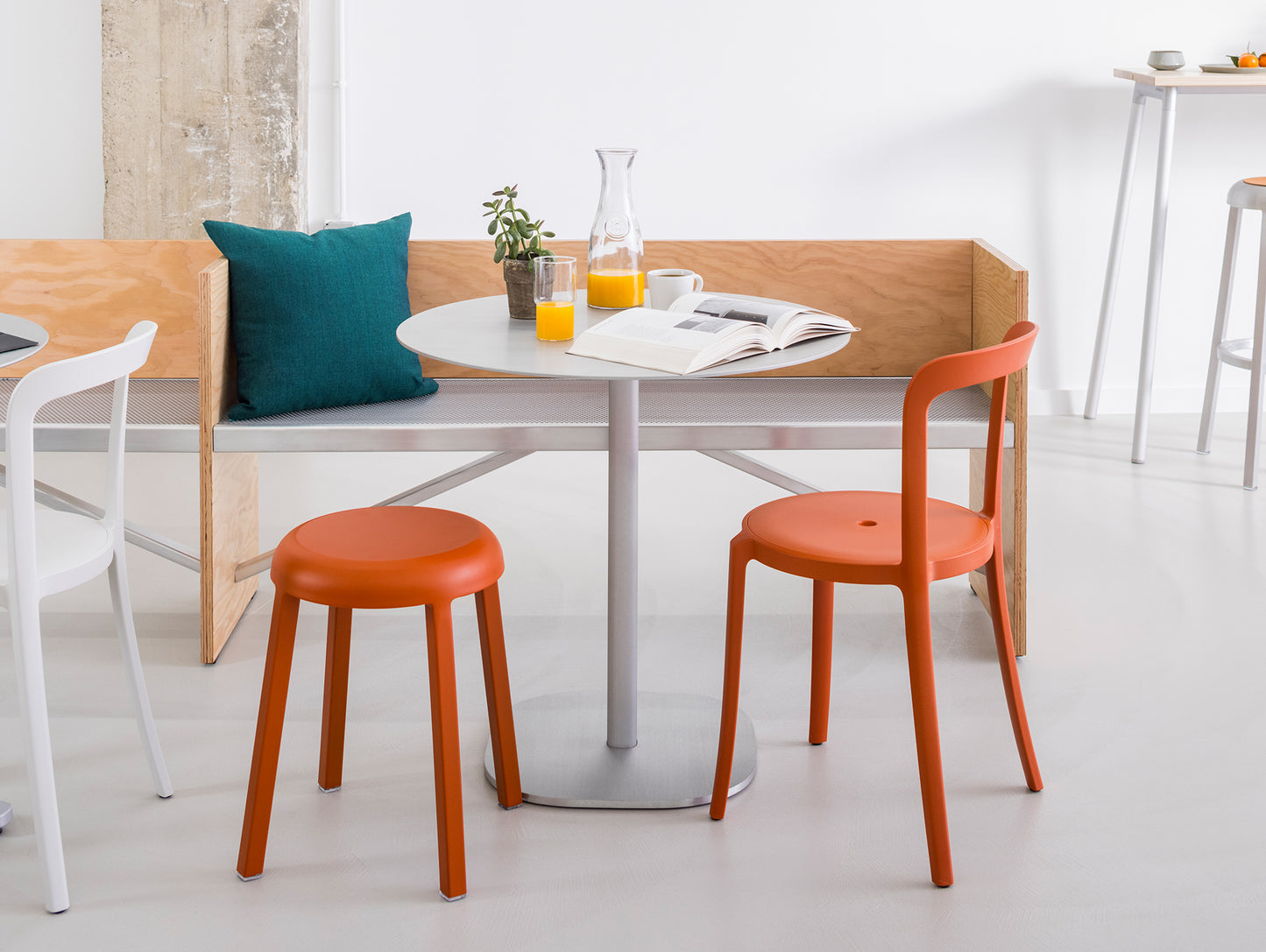 2 Inch Outdoor Cafe Table - Flat Base by Emeco