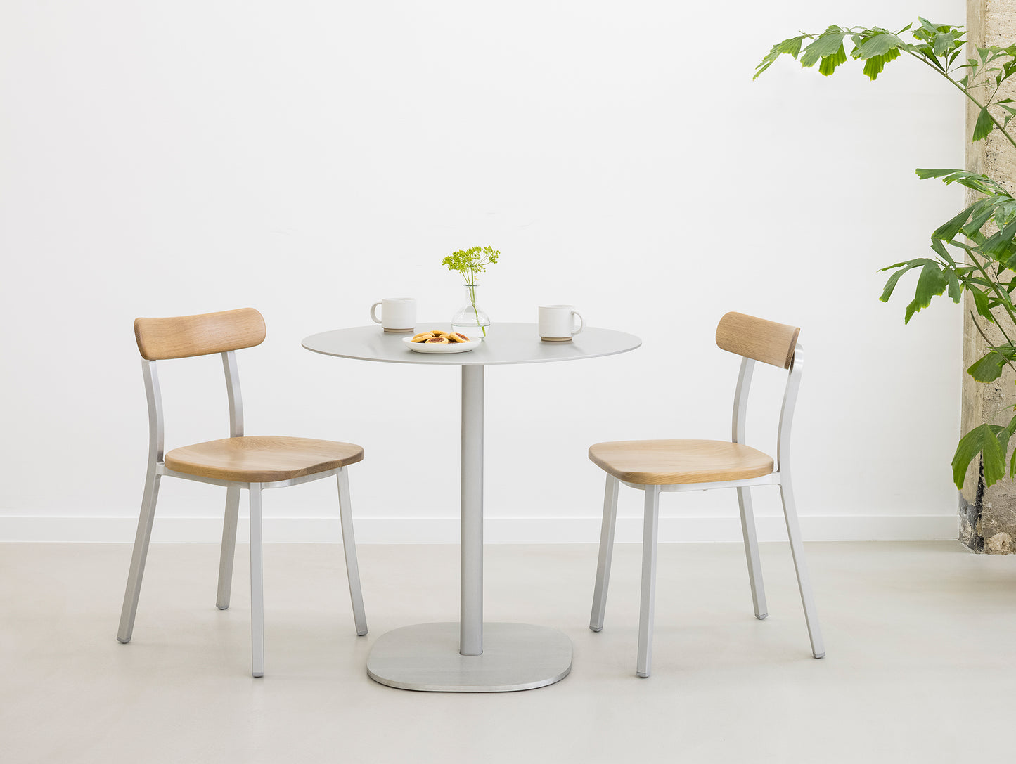 2 Inch Outdoor Cafe Table - Flat Base by Emeco
