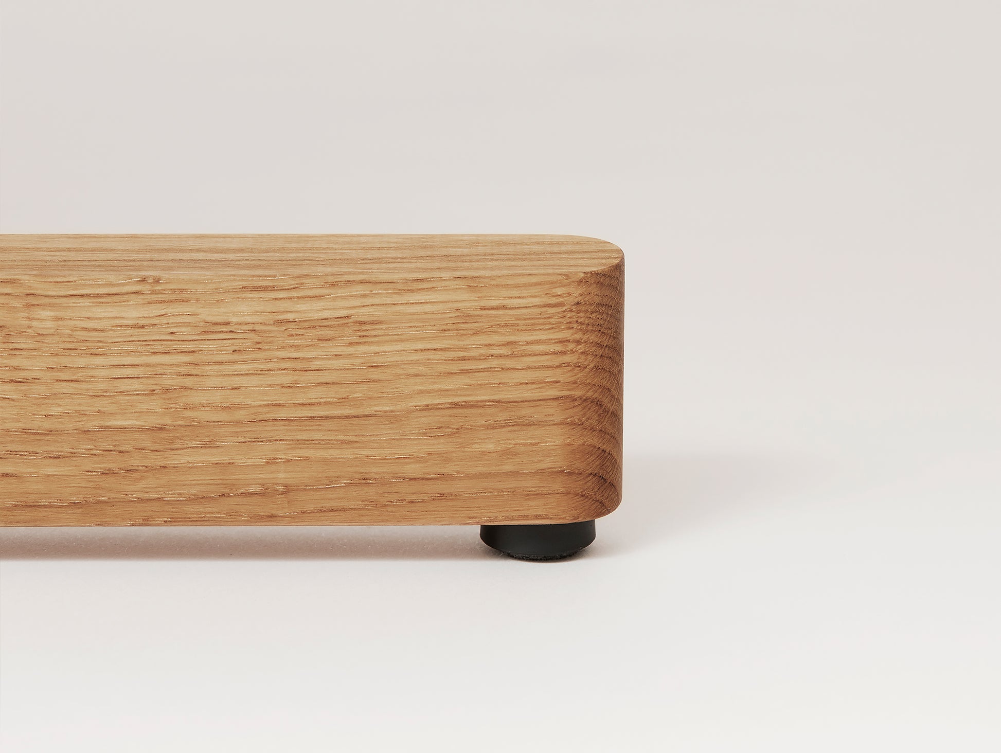 Trefoil Table by Form and Refine - White  Oiled Oak Detail