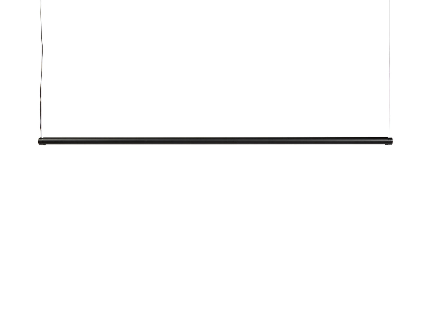 Factor Linear Suspension Lamp by HAY - Diffused / Soft Black Wet Sprayed Aluminium