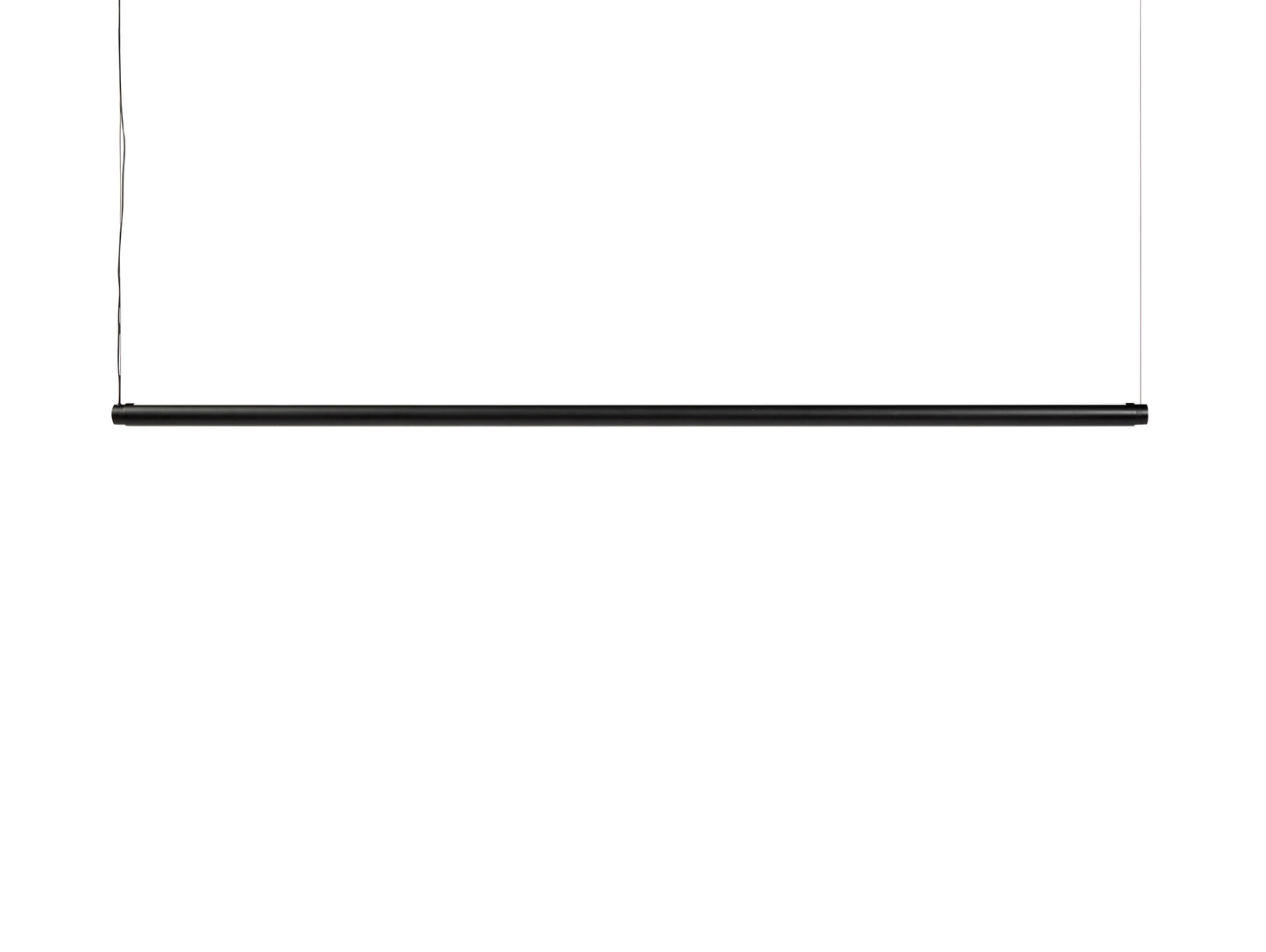 Factor Linear Suspension Lamp by HAY - Diffused / Soft Black Wet Sprayed Aluminium