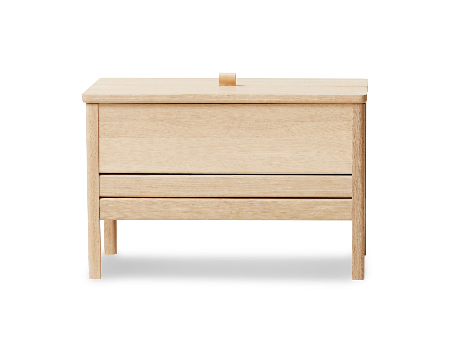 A Line Storage Bench - White Oiled Oak - Form & Refine