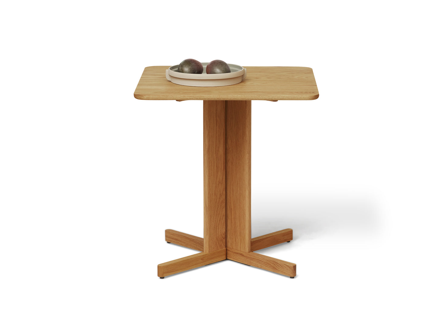 Trefoil Square Table by Form & Refine - oiled oak