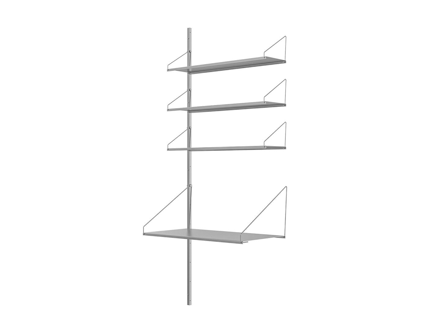 Shelf Library Stainless Steel Add-ons by Frama - H1852 / Desk Section