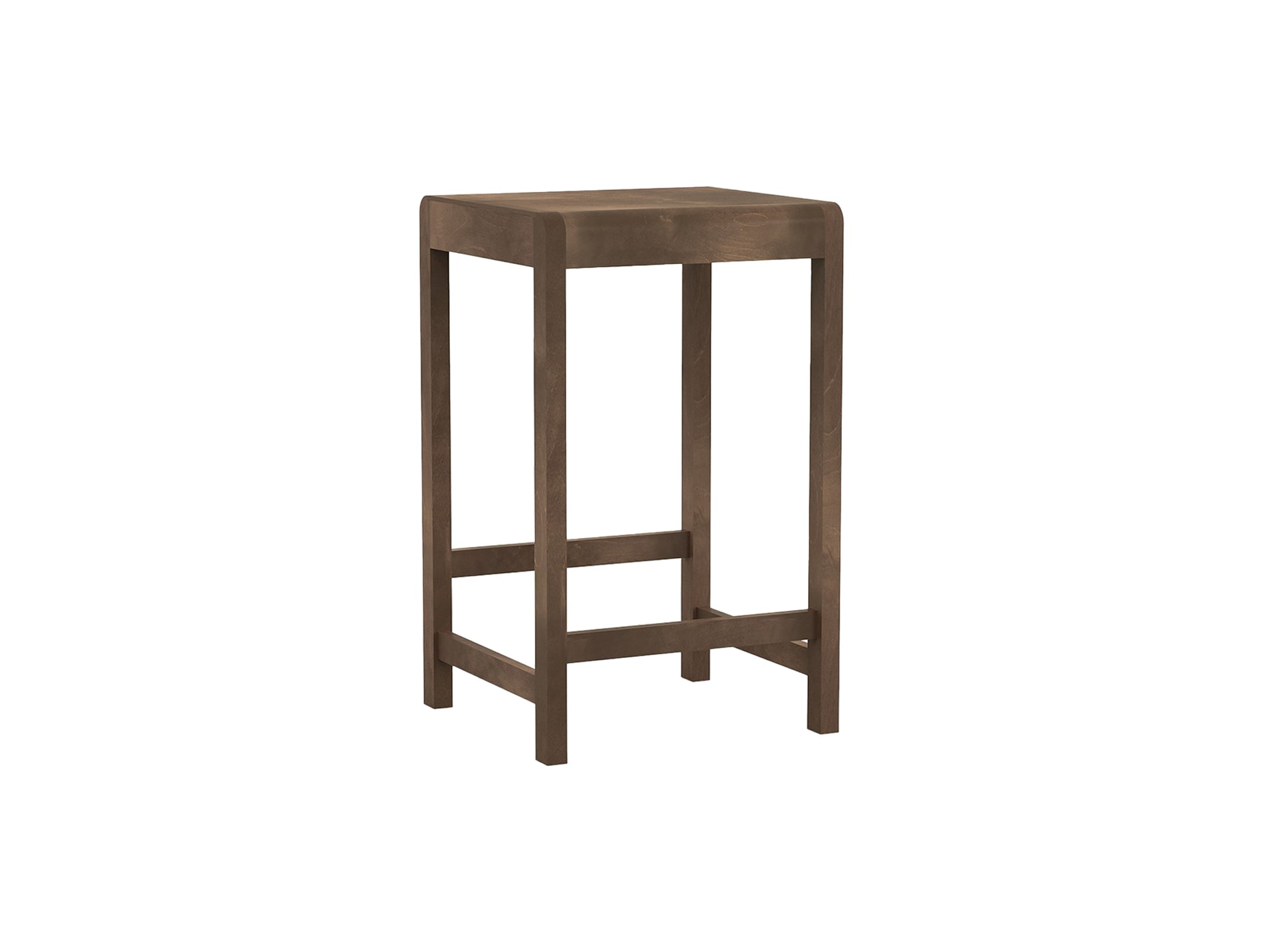 Bar Stool 01 - 65 cm Height - Dark Oiled Birch Wood