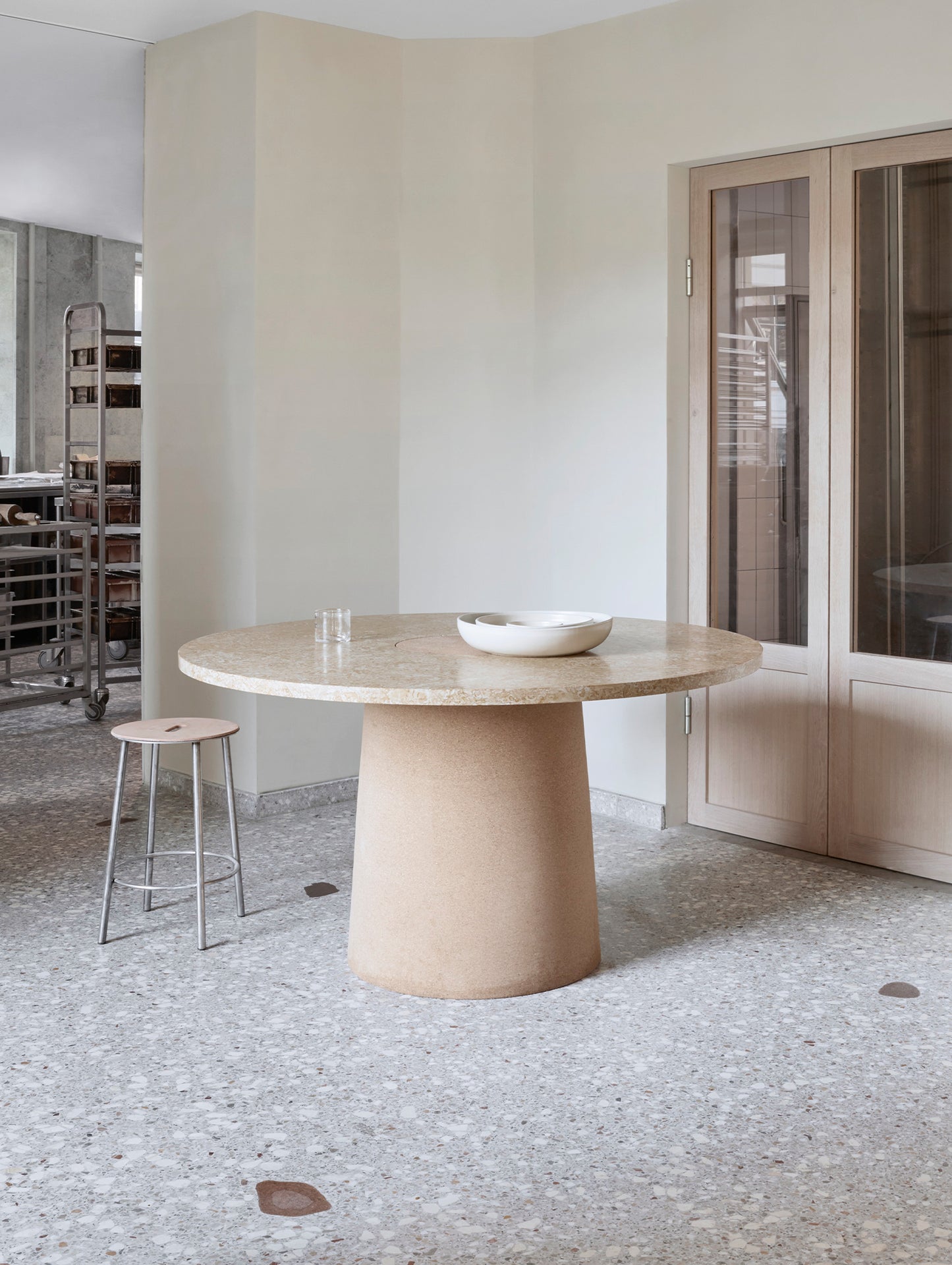 Sintra Dining Table by FRAMA - Yellow Limestone (Negrais)