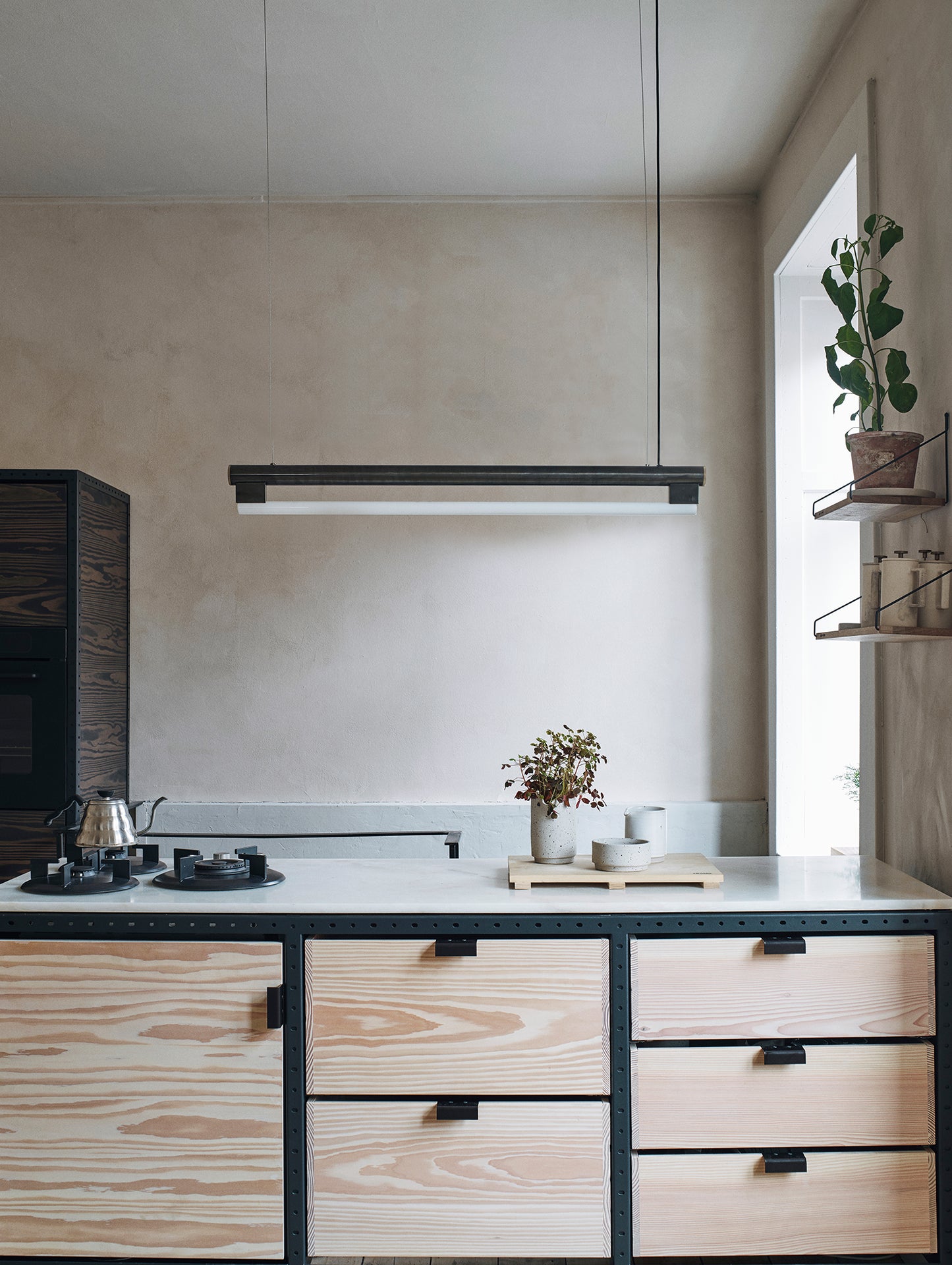 Eiffel Pendant Light by Frama - Waxed Raw Steel