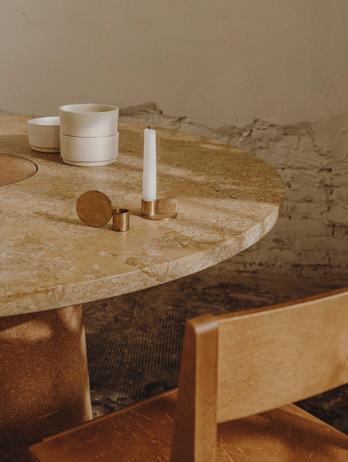 Sintra Dining Table by FRAMA - Yellow Limestone (Negrais)