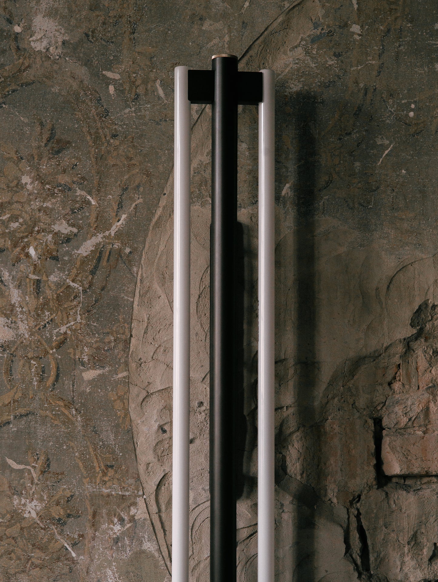 Eiffel Wall Lamp Double by Frama - Waxed Raw Steel / Height 1000 mm