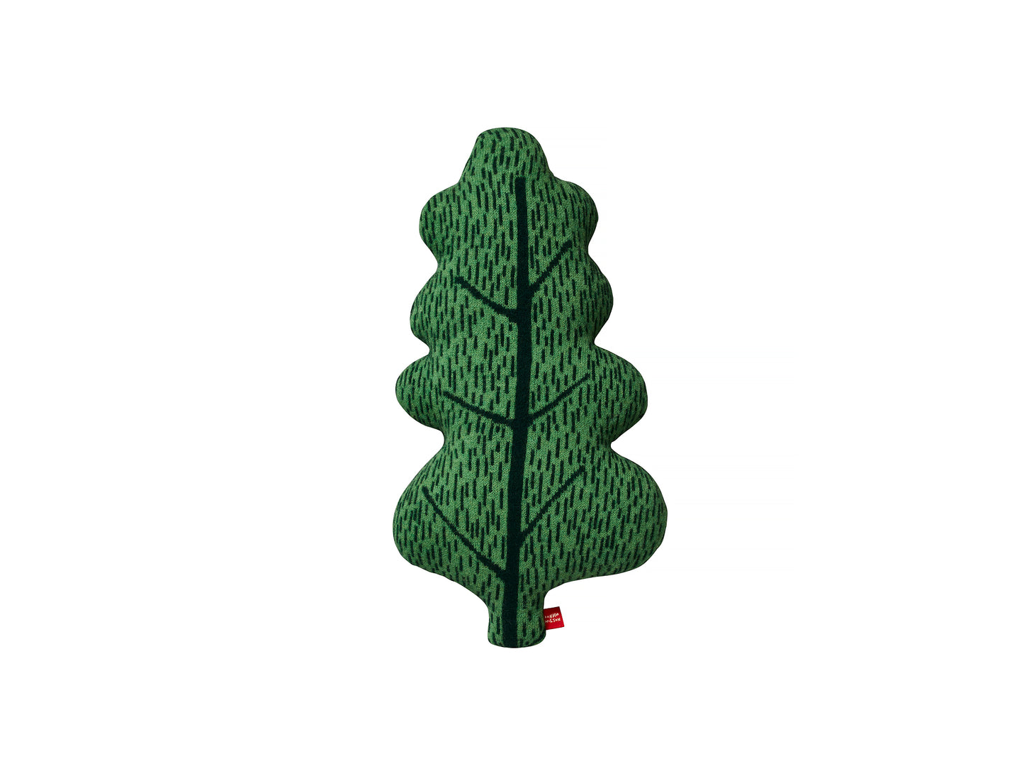Forest Green Leaf Shaped Cushion by Donna Wilson