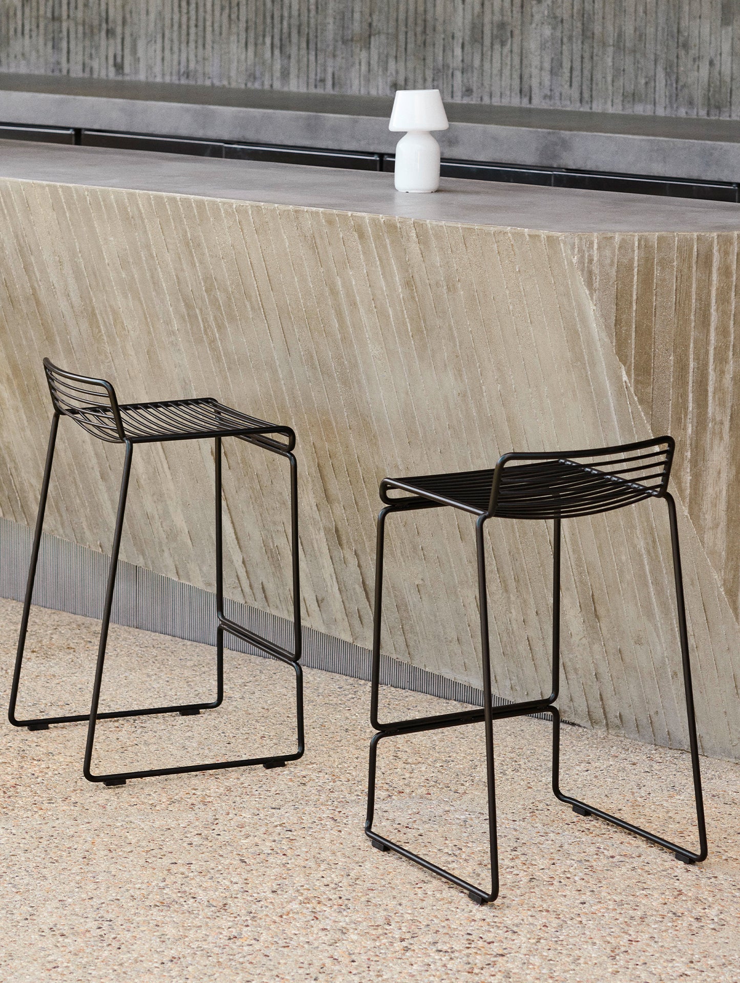 Hee Bar Stools by HAY - Black
