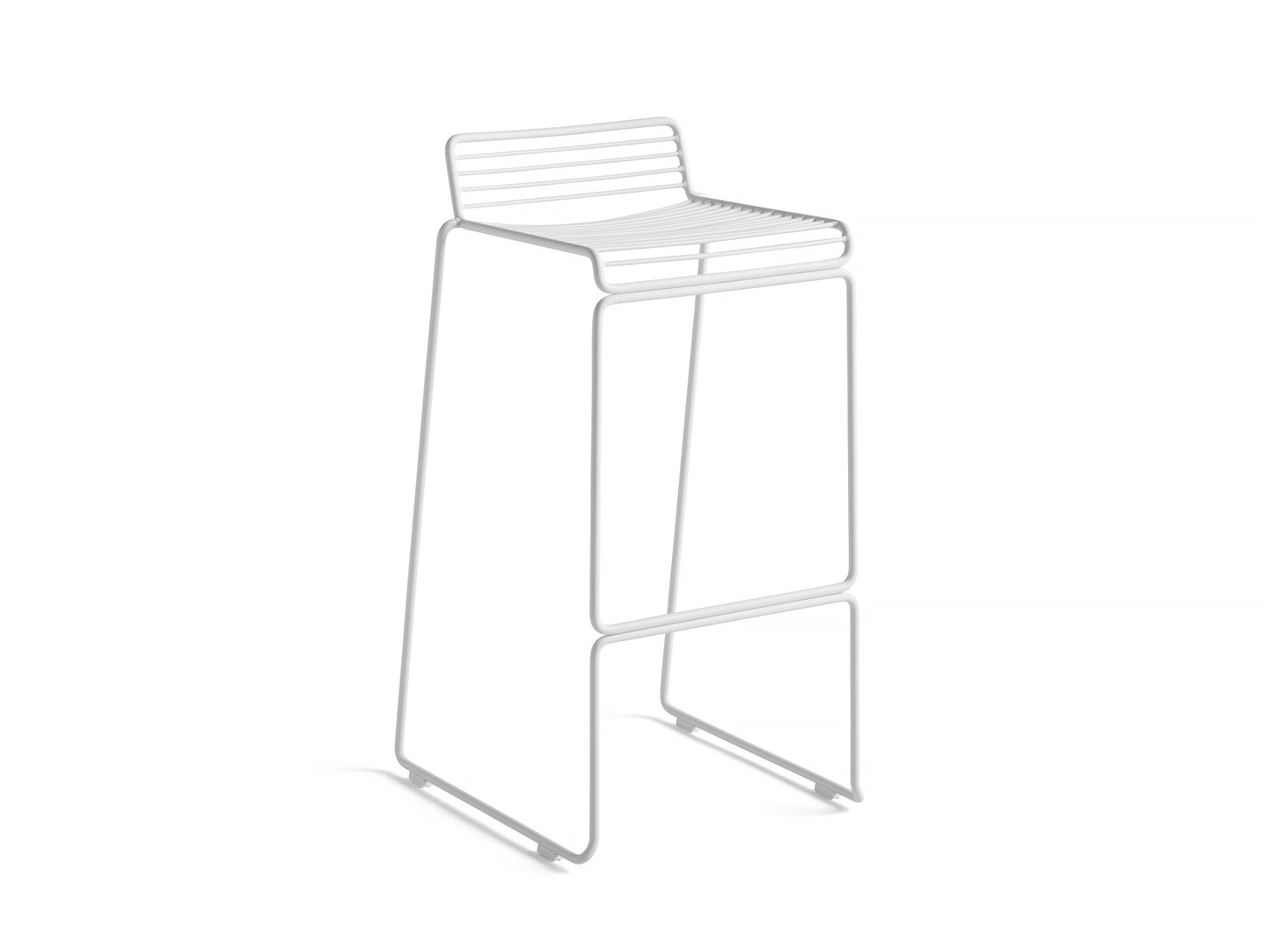 Hee Bar Stools - White, 75 cm