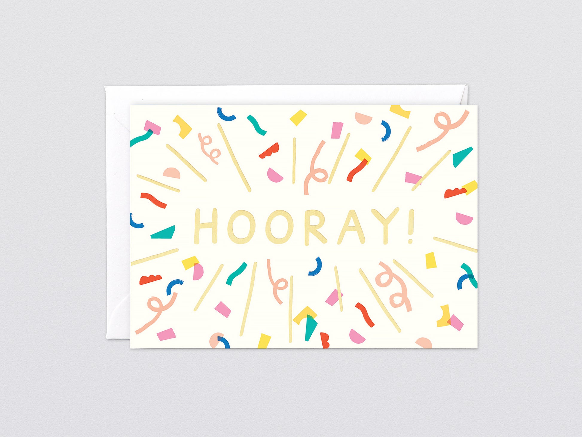 Hooray Foiled Greetings Card by Wrap