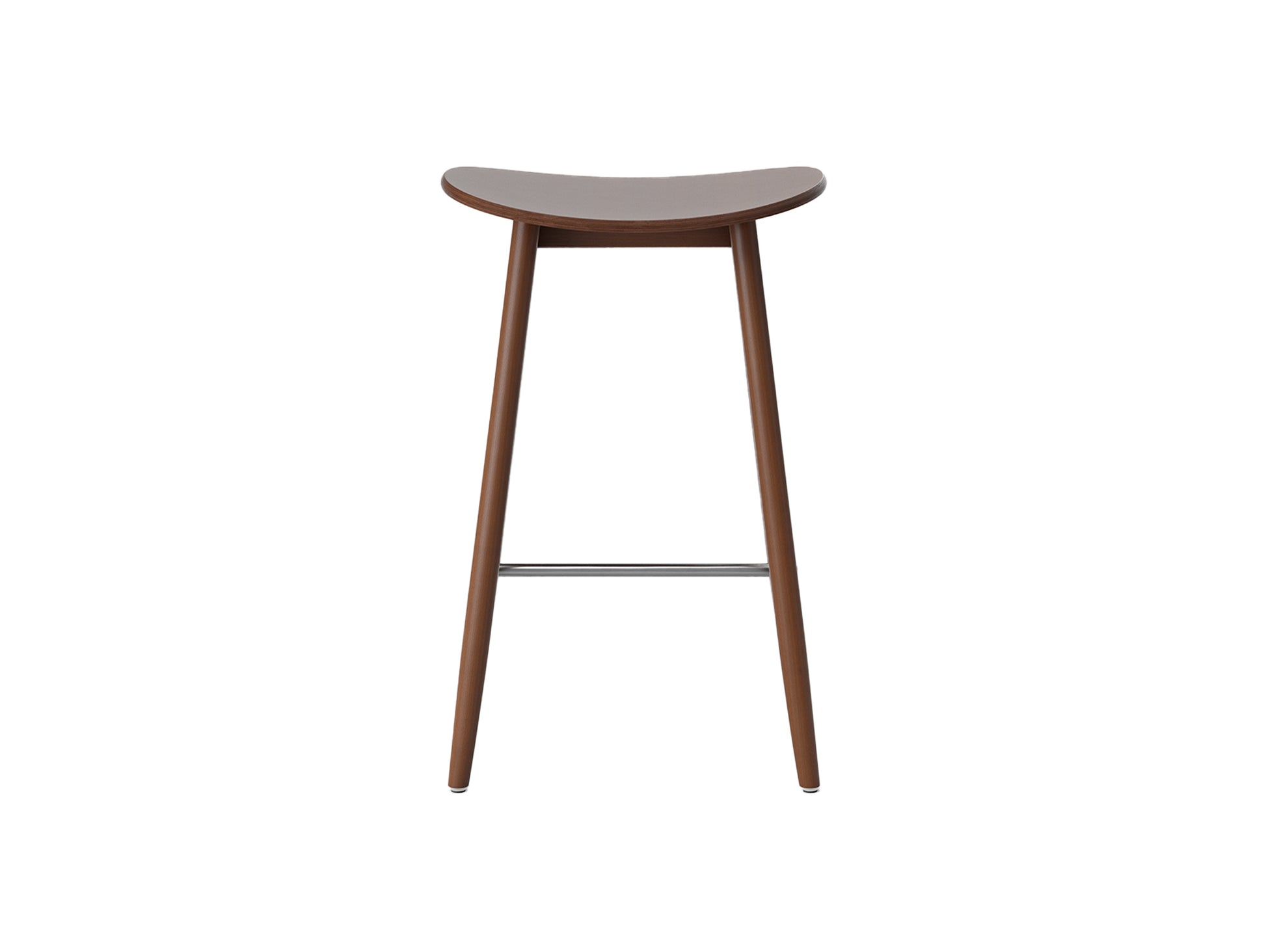 Icha Bar Stool by Massproductions - H650 / Walnut Stained Beech
