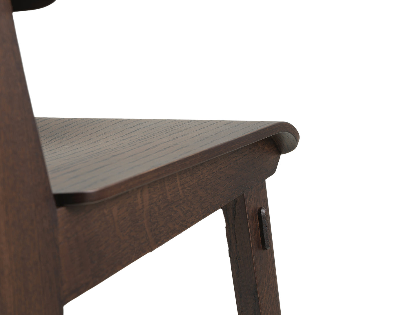 Jean Prouvé Chaise Tout Bois by Vitra - Dark Stained Oak