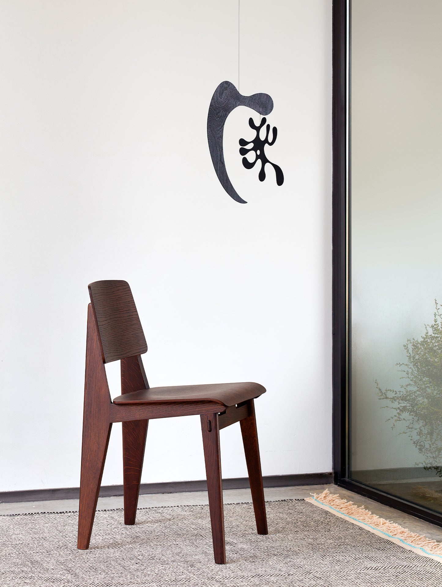 Jean Prouvé Chaise Tout Bois by Vitra