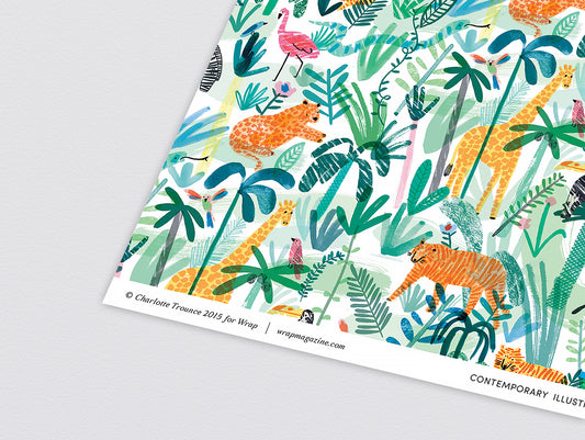 Jungle Animals Wrapping Paper x 3 Sheets by Wrap