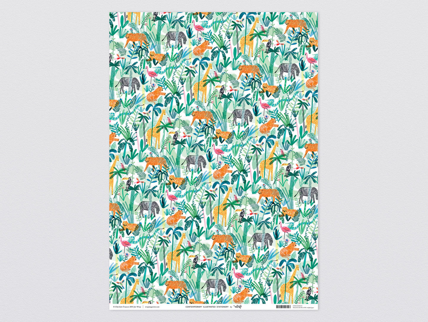 Jungle Animals Wrapping Paper x 3 Sheets by Wrap