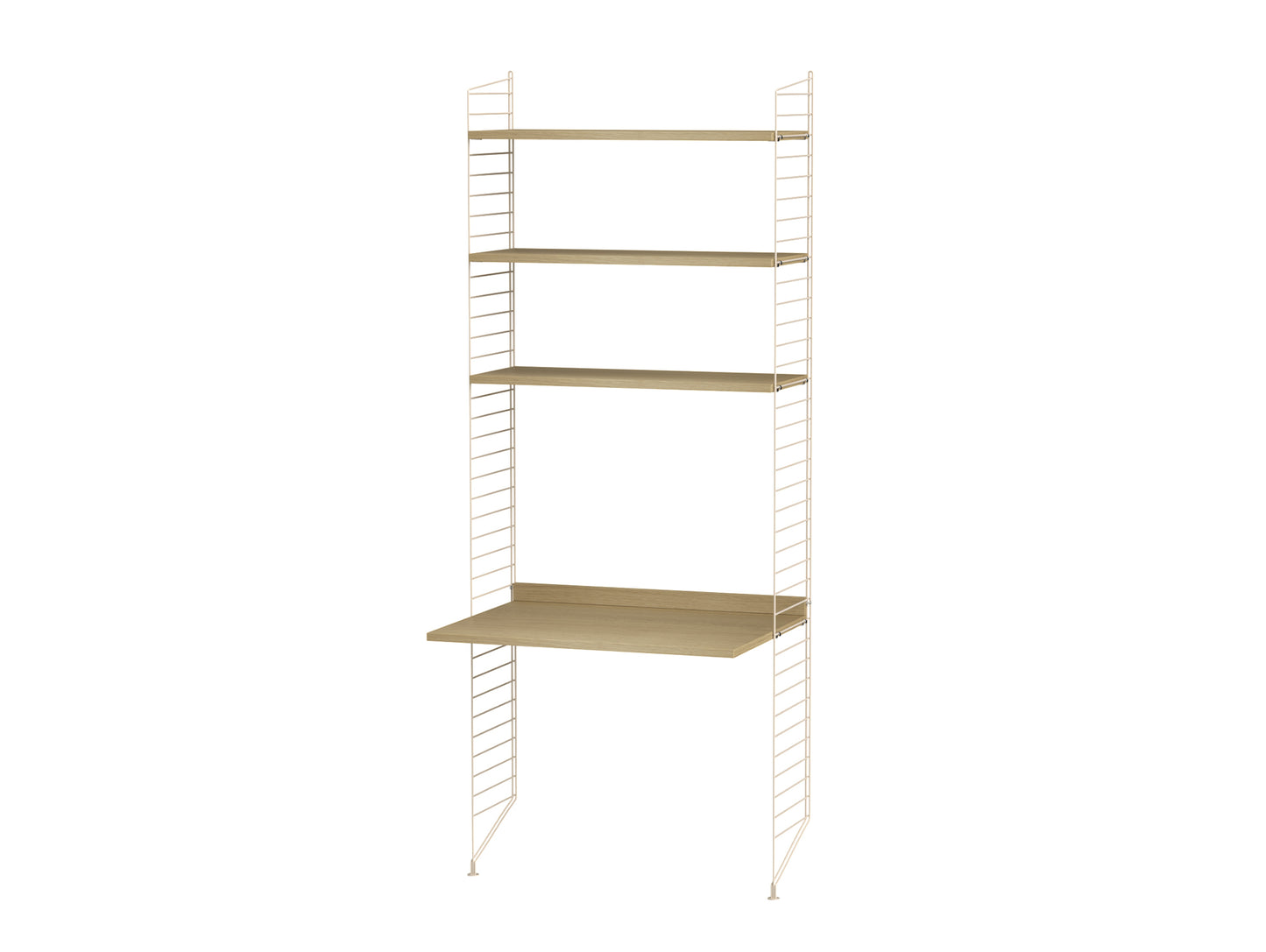 Kids Room Combination C by String - oak / beige panels