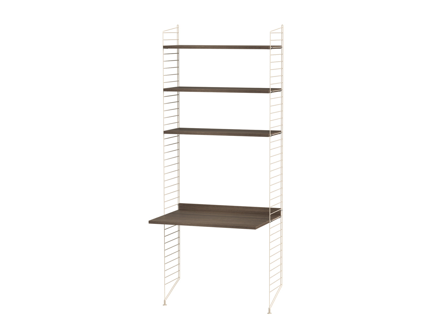 Kids Room Combination C by String - walnut / beige panels