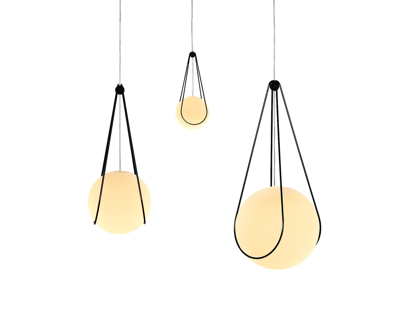 Luna and Black Kosmos Lamp by Design House Stockholm