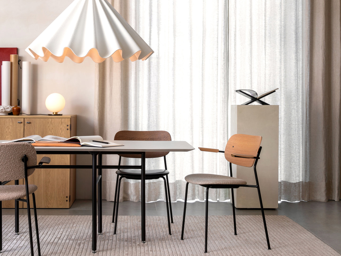 공동 식사 의자 덮개를 씌운