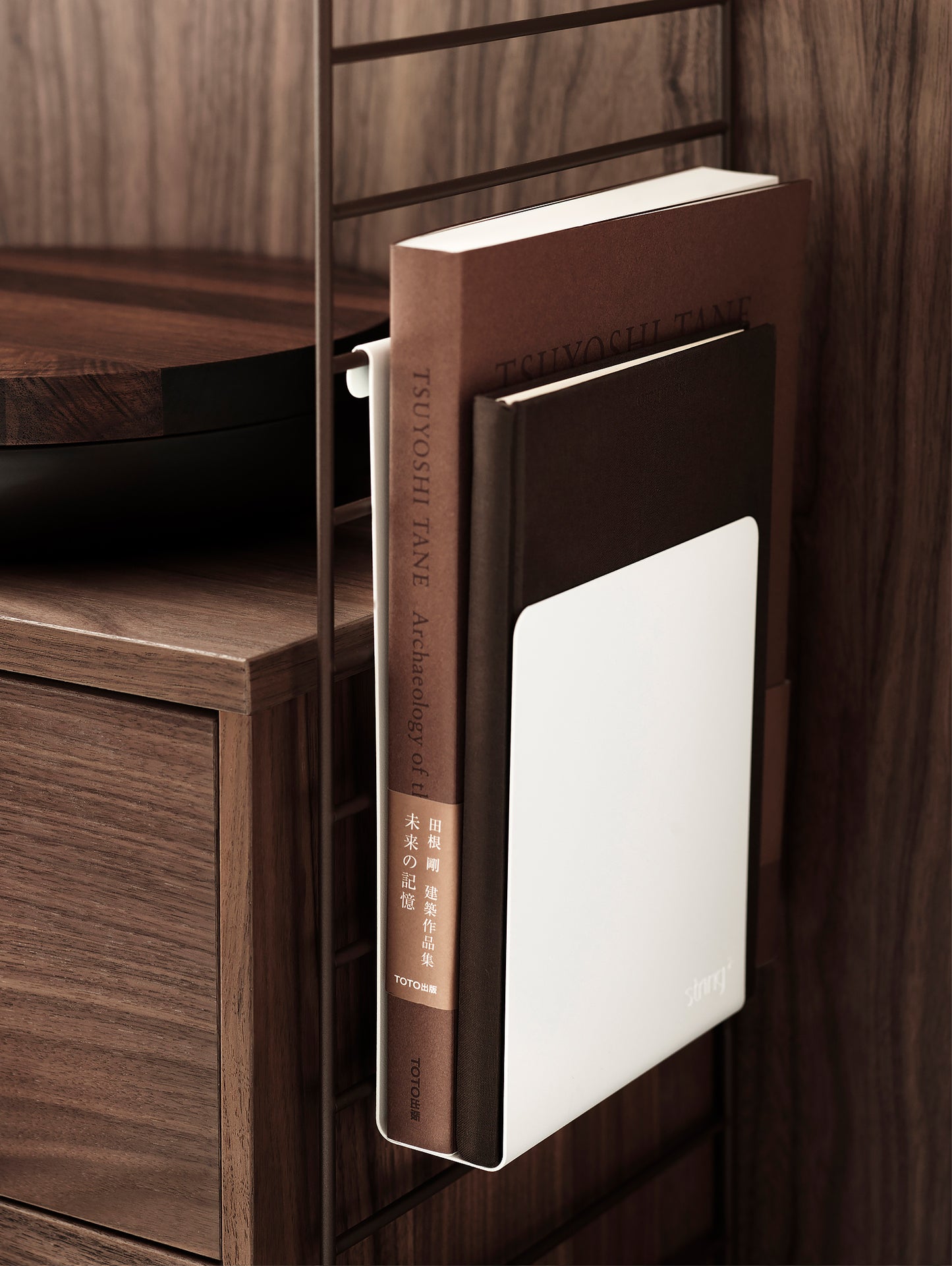 String Magazine Holder - White