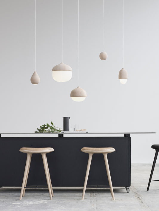 Terho Pendant Lamp by Mater - Natural Lacquered Linden
