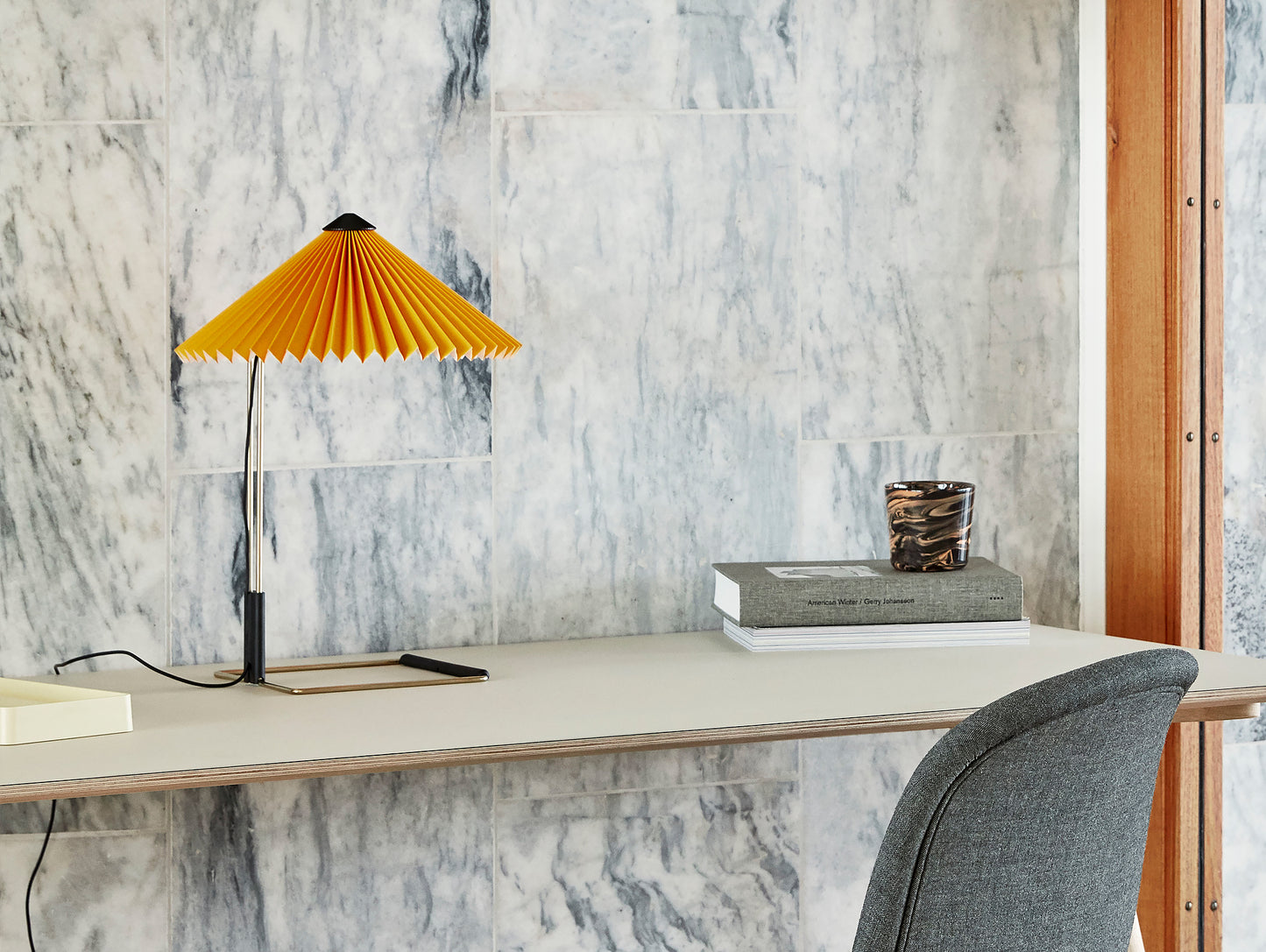 Matin Table Lamp by HAY - Large, Yellow