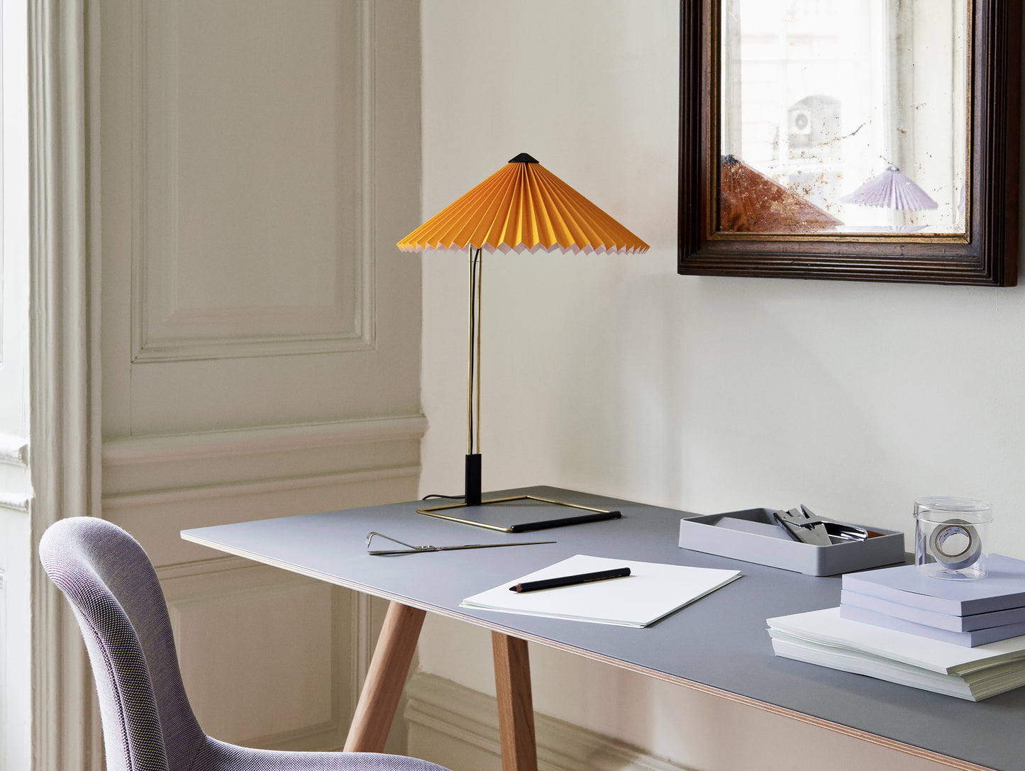 Matin Table Lamp by HAY - Large, Yellow